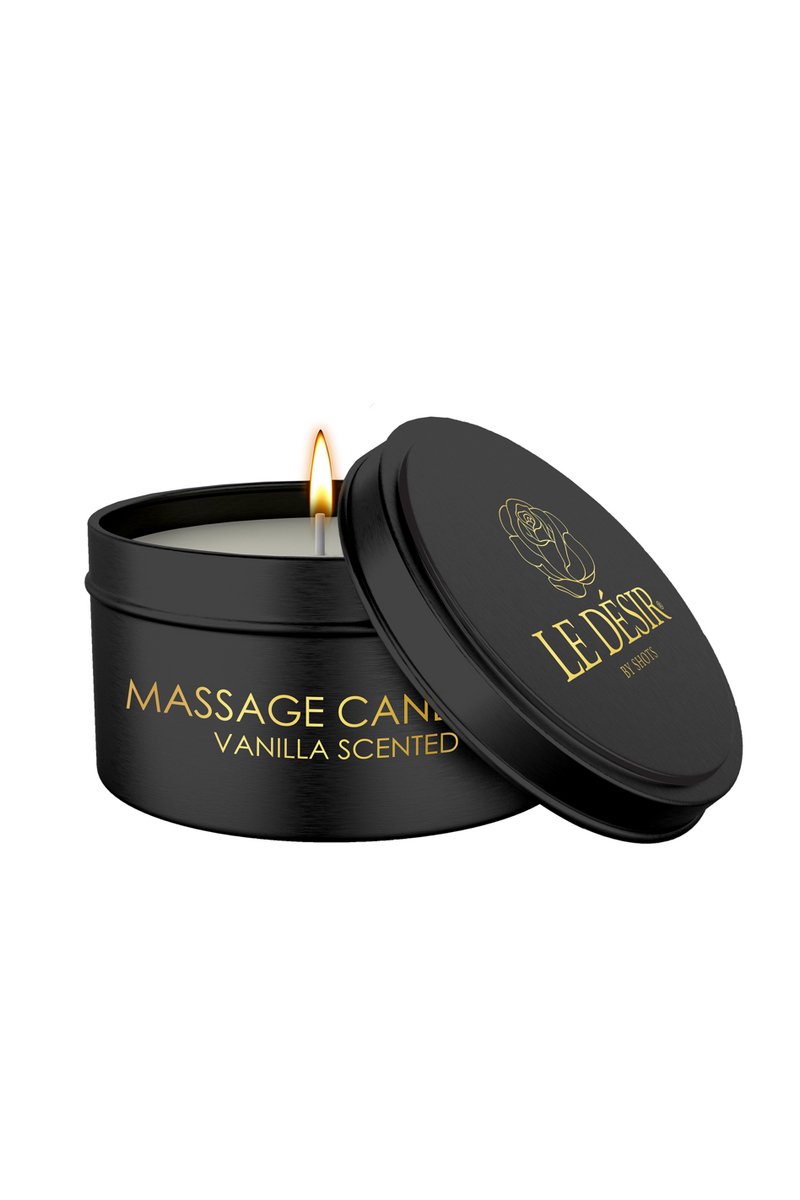Bougie de massage érotique vanille 100g – Le Désir