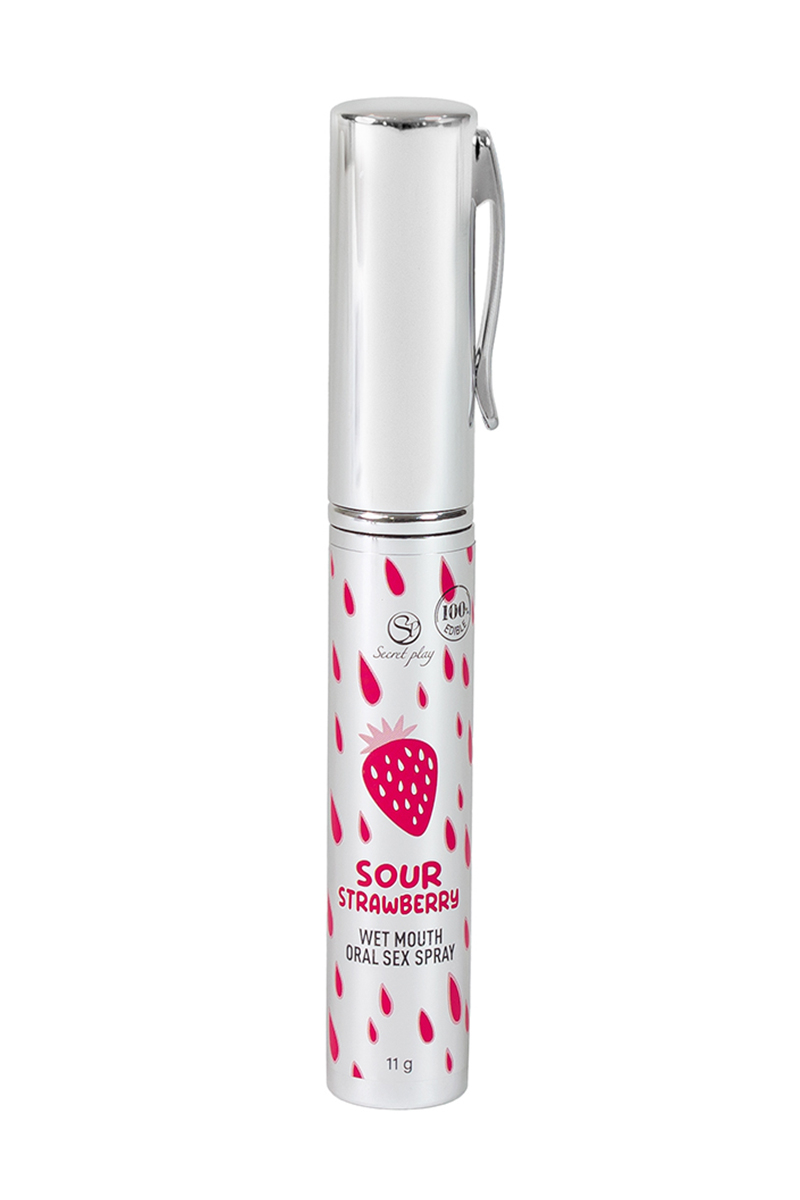 Spray sexe oral et bouche humide à la fraise acide – Image 4