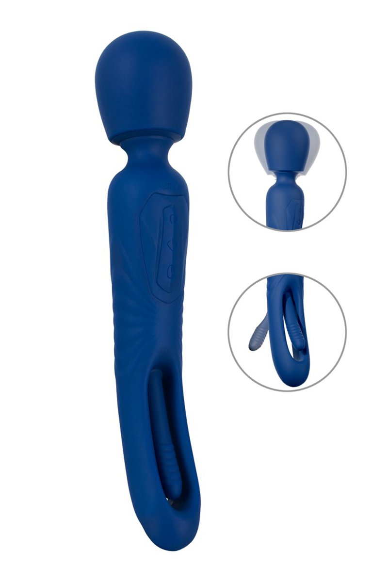 Vibro Wand réversible avec langue vibrante – Sweet Smile
