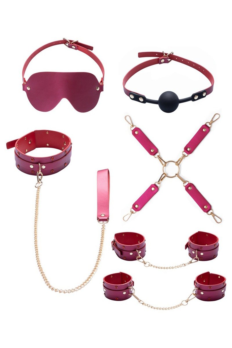 Ensemble 7 pièces Fetish SM rose - Bad Kitty – Image 2