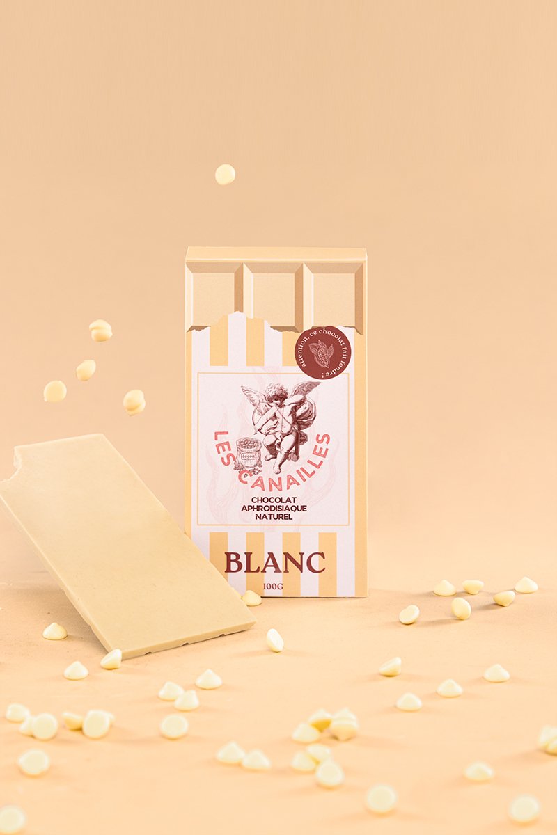 Chocolat blanc – Tablette 100g – Les canailles