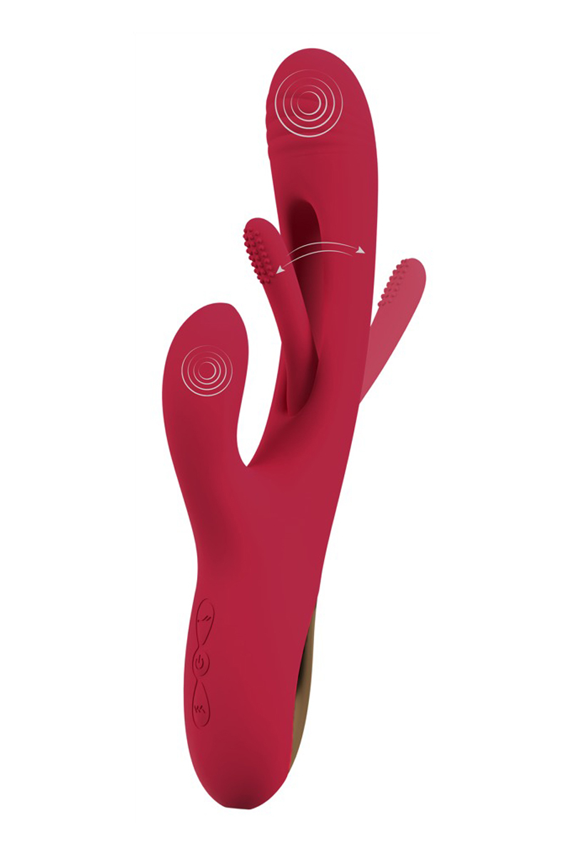 Vibro rabbit avec langue oscillante – Sweet Smile