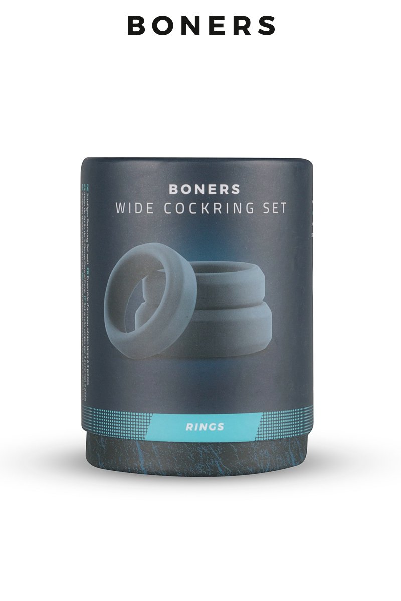 Kit de 3 anneaux de pénis larges - Boners – Image 3