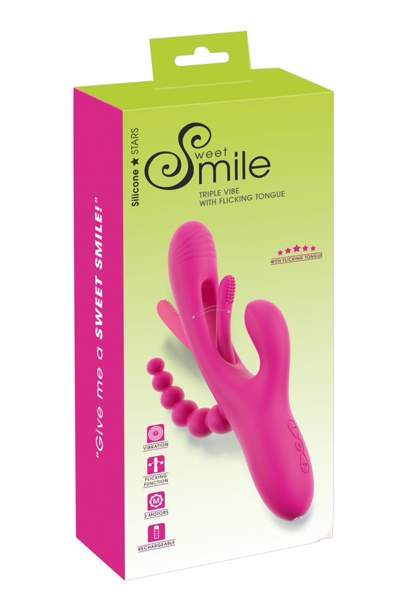 Triple vibro avec langue oscillante - Sweet Smile – Image 5