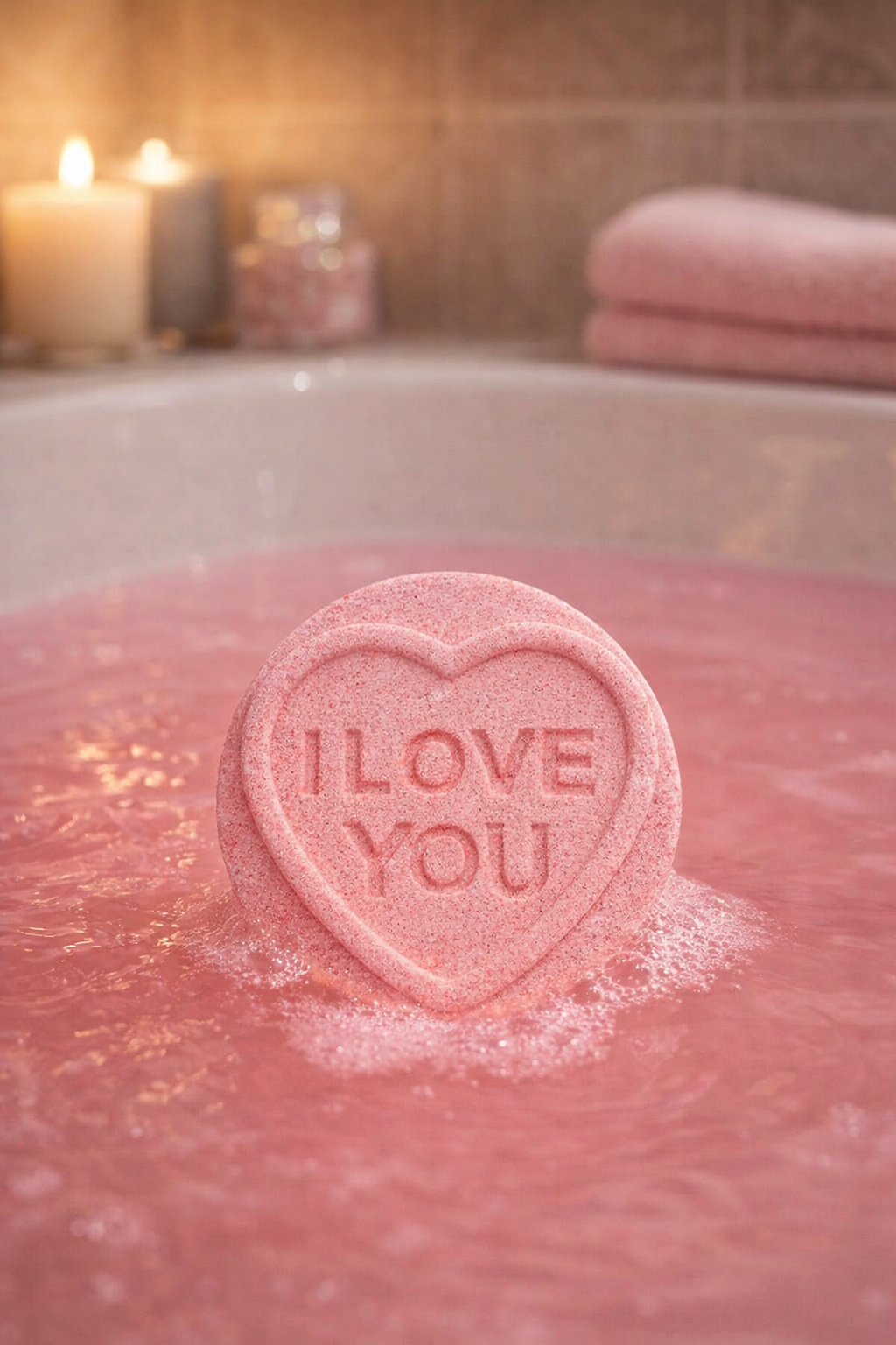 Bombe de bain I Love You