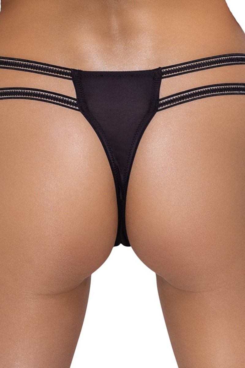 String ouvert Rio noir en dentelle - Cottelli LINGERIE – Image 3
