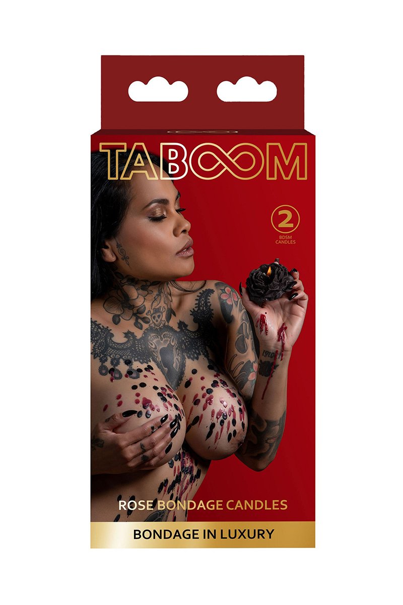 Set 2 bougies rose Bondage - Taboom – Image 5