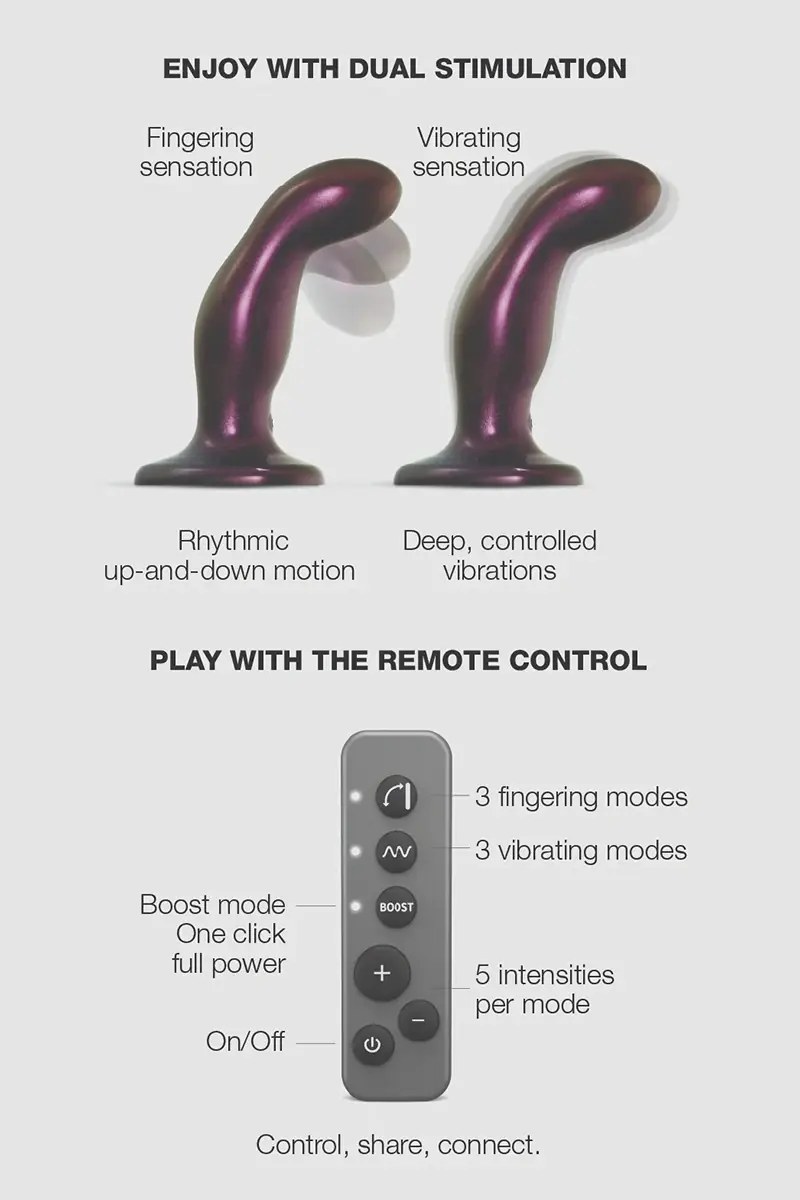 Dildo fingering et vibrant aubergine - Strap On Me – Image 2