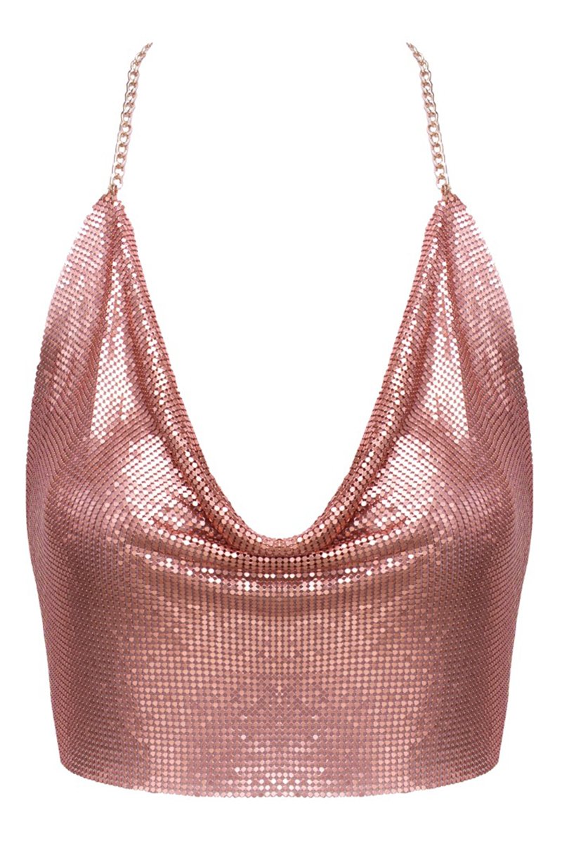 Top en métal doré rose - Cotelli ACCESSOIRES – Image 3